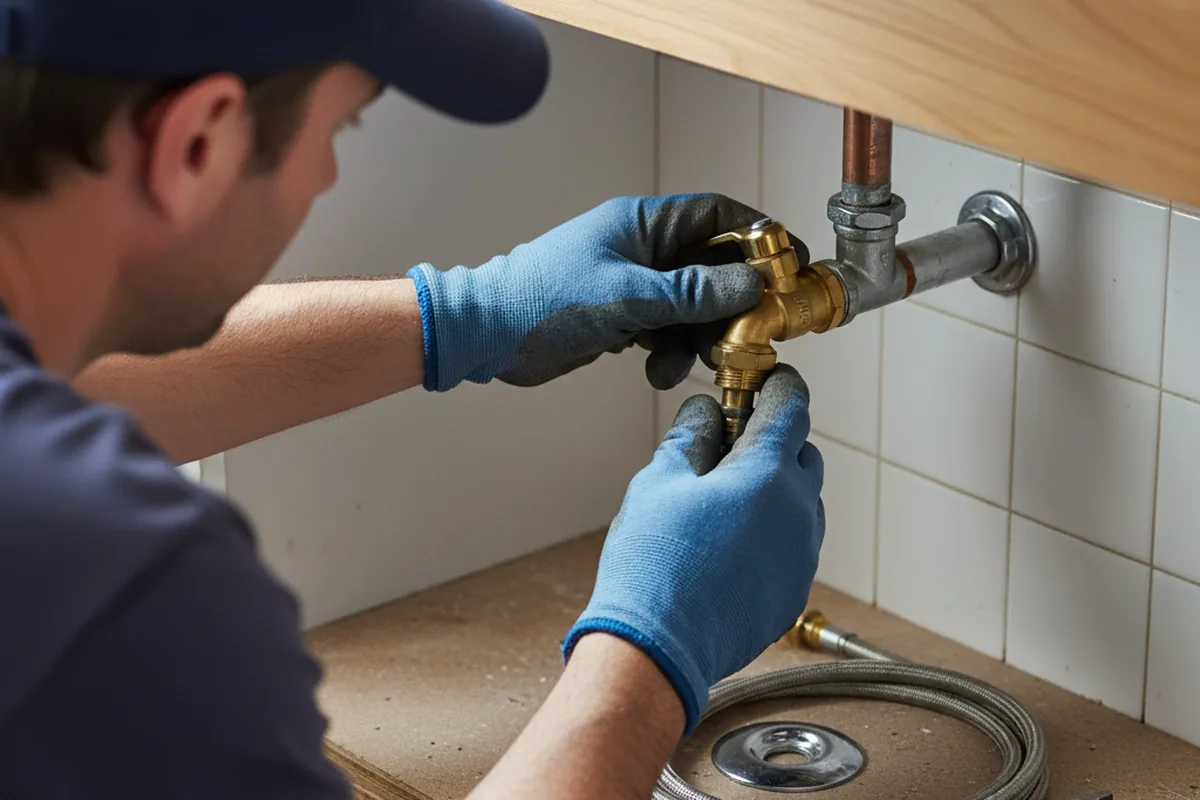 Shutoff valve and fitting work during Emergency Plumbing in Shady Spring
